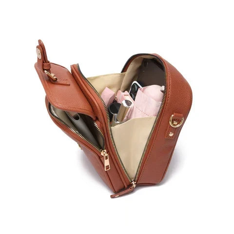 Veletto - PU-leren organizer met twee vakken (60% korting) | elesira