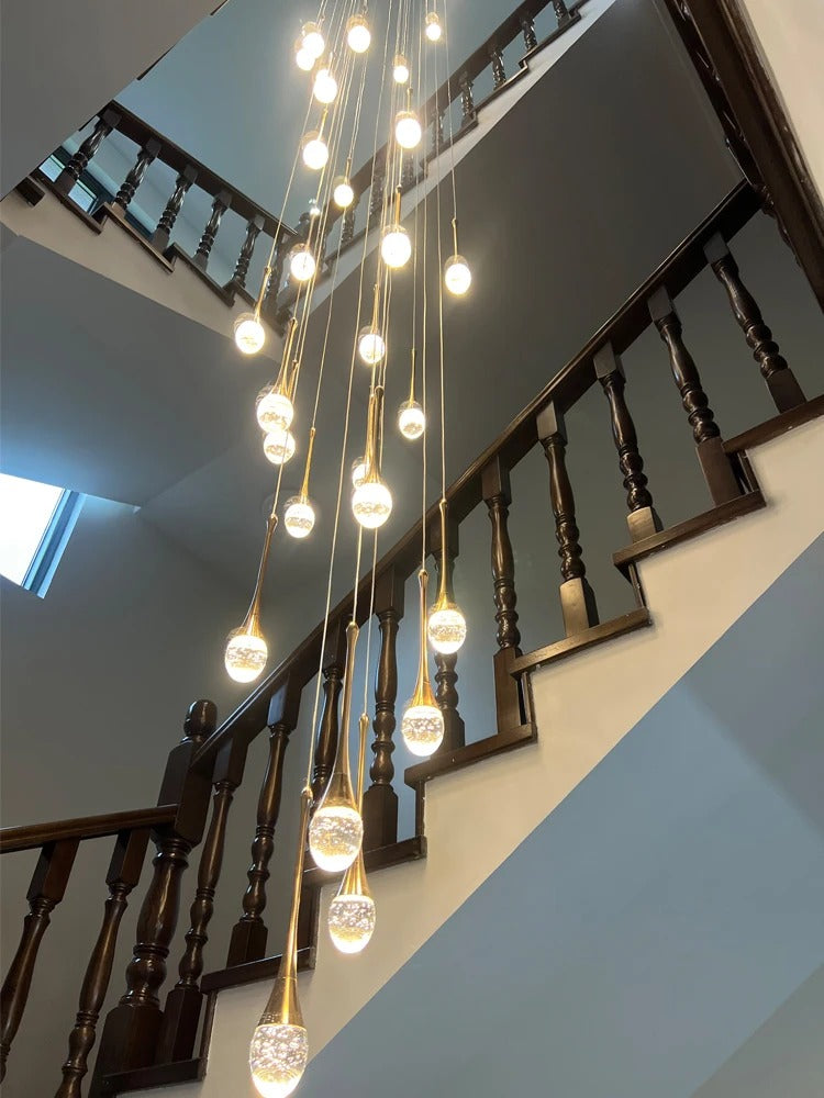 Golden Teardrop Lighting Fixture | elesira
