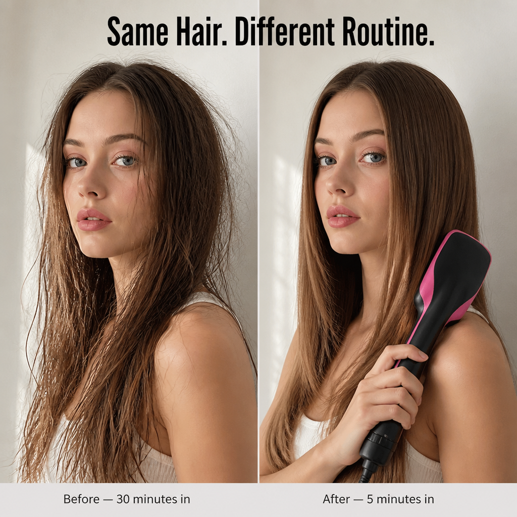 VeloSmooth | Slash Your Morning Hair Routine to One Tool, One Stroke | elesira