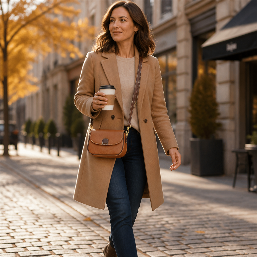 SolaraVera – Timeless Pebbled Leather Crossbody with Magnetic Snap | elesira