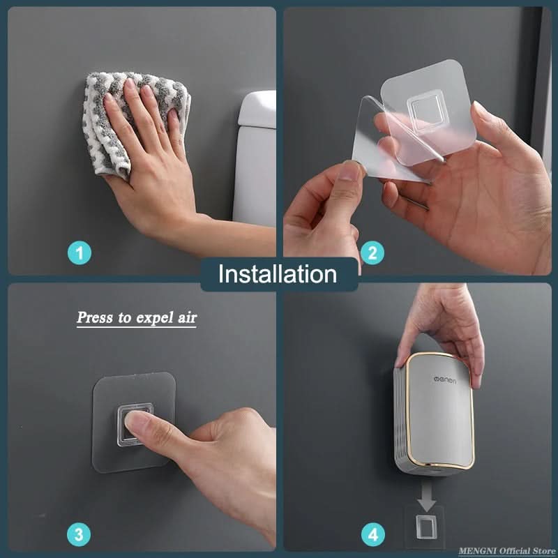 Ensemble de brosse de toilette mural à séchage rapide | elesira
