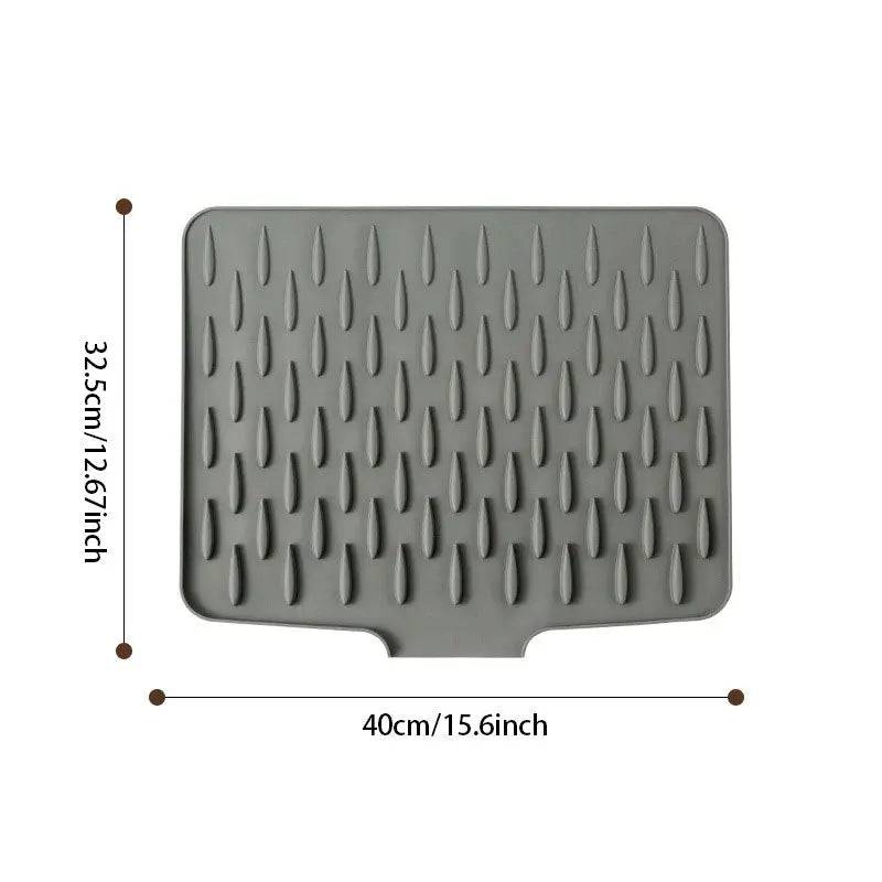 Sleek Silicone Drying Mat for Your Kitchen Sink | elesira