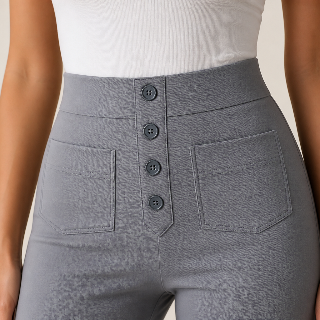 VelviaFlex Stretchbroek met hoge taille | Maak je taille gladder, beweeg vrij en geniet van elk moment | elesira