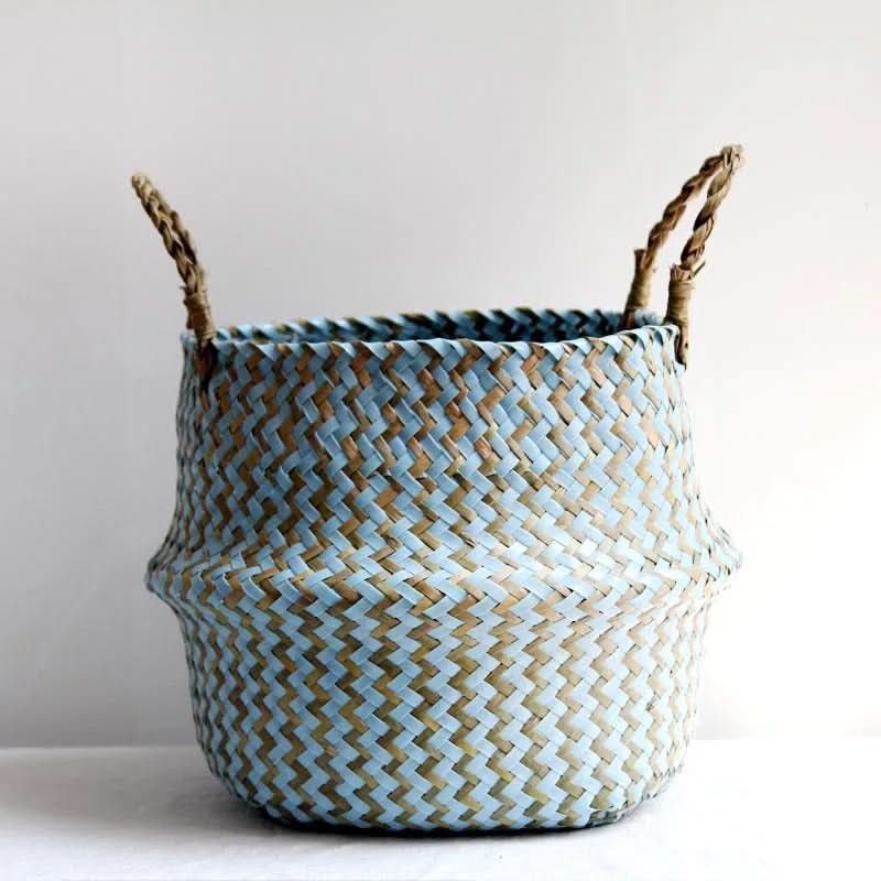 Panier de rangement en osier - Organiseur de style bohème | elesira