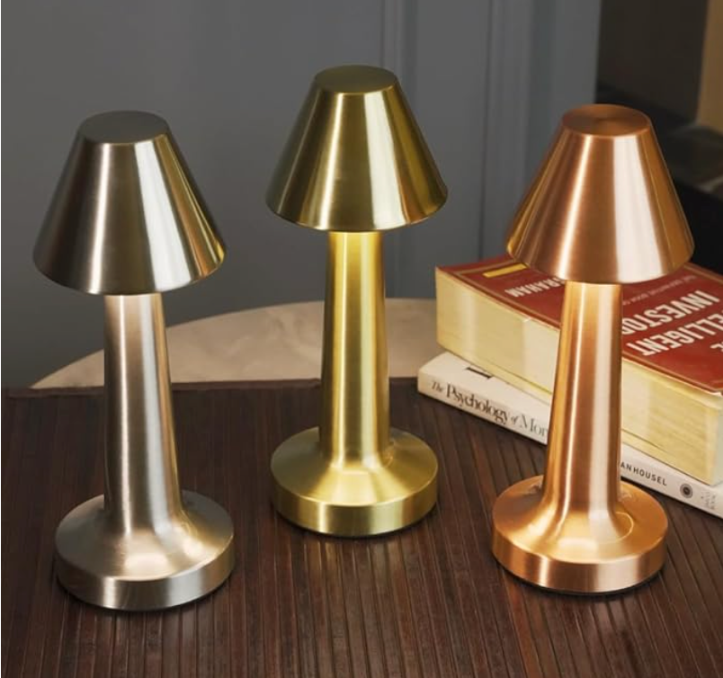 Trådløs, dæmpbar LED-batteribordlampe LuxLamp – Moderne berøringsbetjening - Stue - Læselampe - Sengebordslampe | elesira