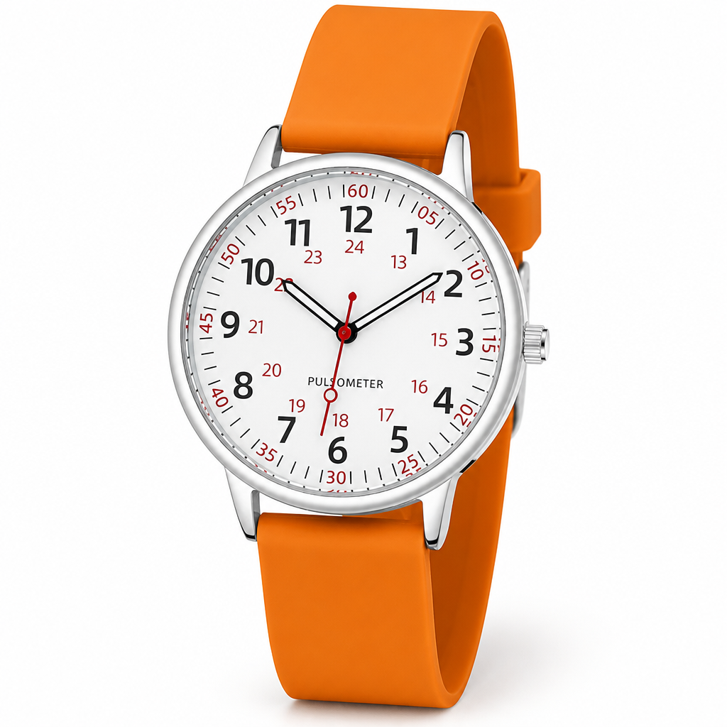 Waterproof Easy-To-Read Nurse Watch (Silicone Band) | elesira