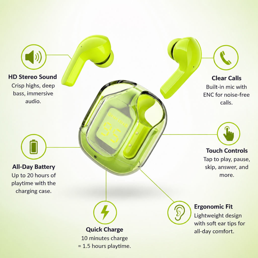 VystaTune | Lose Yourself in Crystal-Clear Sound and Unmatched Comfort All Day Long | elesira