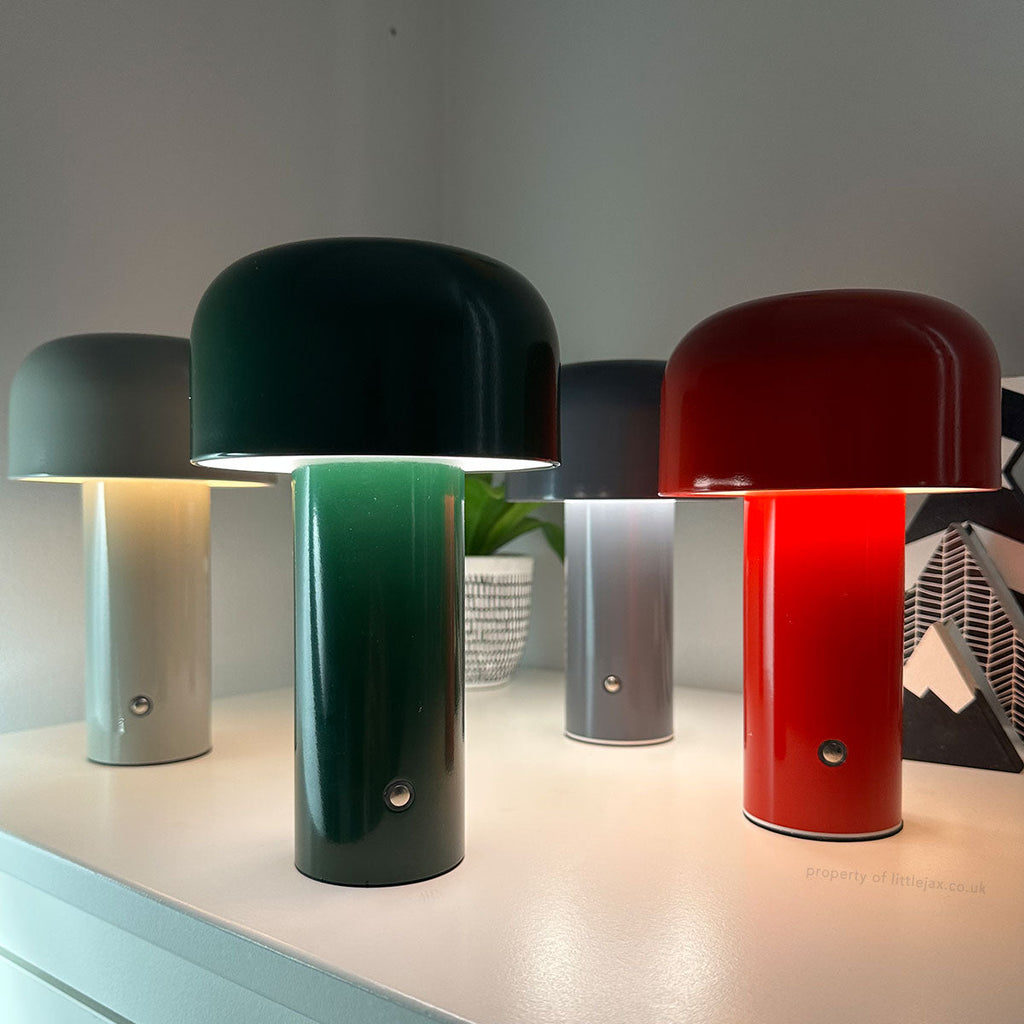 Elegancka nowoczesna bezprzewodowa lampa w kształcie grzybka | elesira