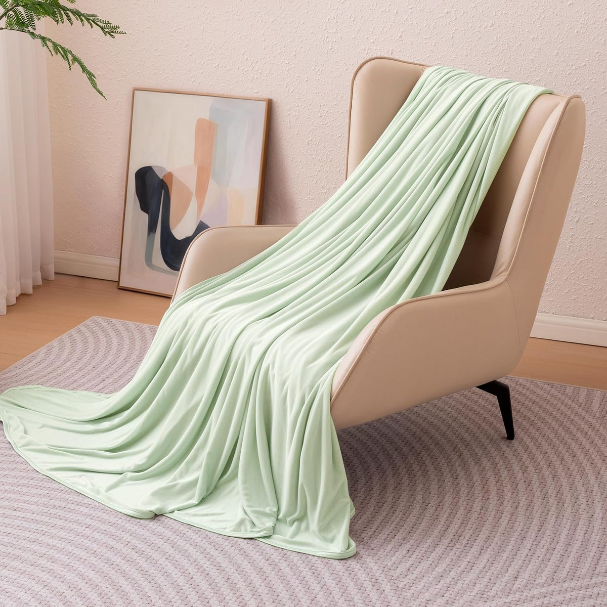 Cooling Comfort Reversible Blanket For Hot Sleepers, Soft Lightweight Throw For Bed And Couch - Elesira