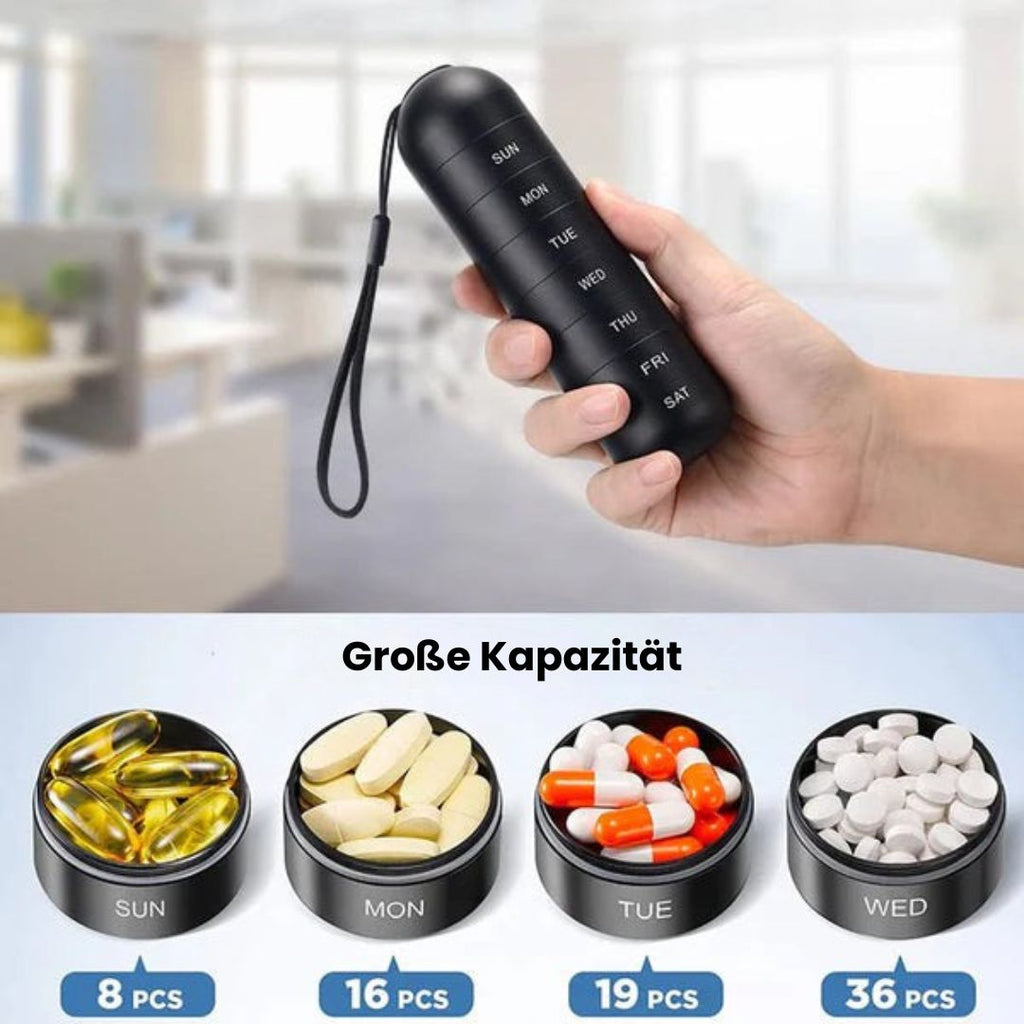 Stilren organiseringsboks med 7 rom for reiseutstyr | elesira