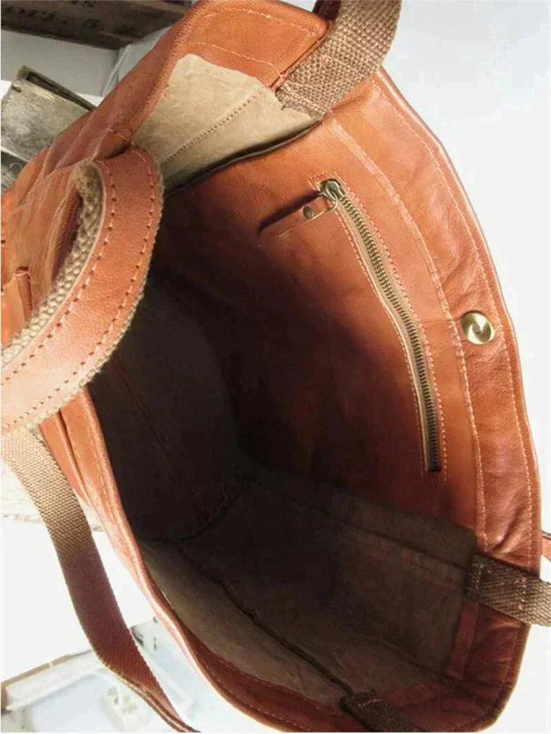 Vintage-Ledertasche für Laptops und alltägliche Aktivitäten | elesira