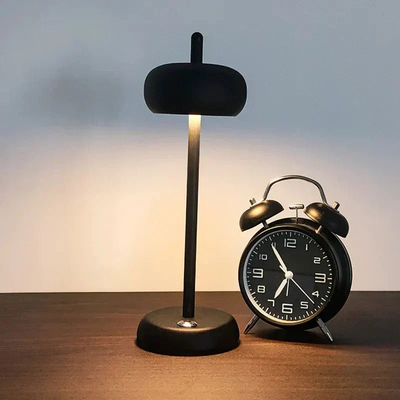 Modern Art Cordless Round LED Table Desk Lamp | elesira