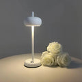Modern Art Cordless Round LED Table Desk Lamp | elesira