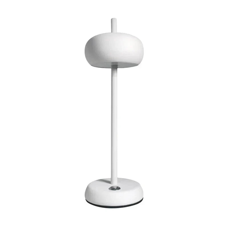 Modern Art Cordless Round LED Table Desk Lamp | elesira
