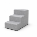 Soft Corduroy Non-Slip Pet Stairs (3-Step) | elesira