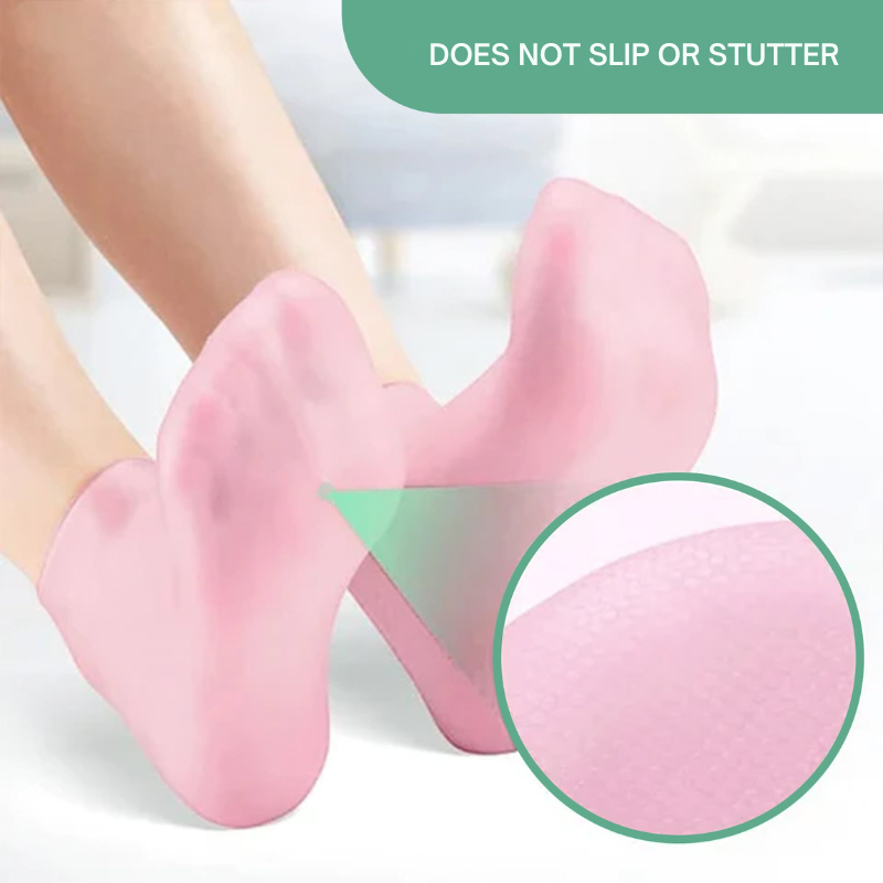 Chaussettes en silicone VeluxeSilk | Profitez d’une douceur toute la journée et dites adieu aux douleurs aux pieds | elesira