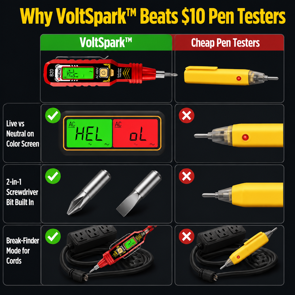 VoltSpark | Wykrywa przewody pod napięciem w dwie sekundy bez kontaktu | elesira