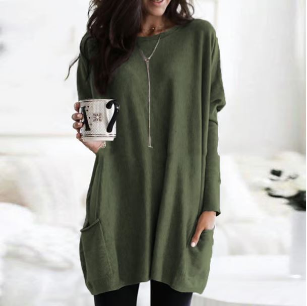 VeloriNest FlowBlouse | اشعري بحرية الراحة الناعمة كالغيوم التي تبرز جمال كل منحنى | elesira
