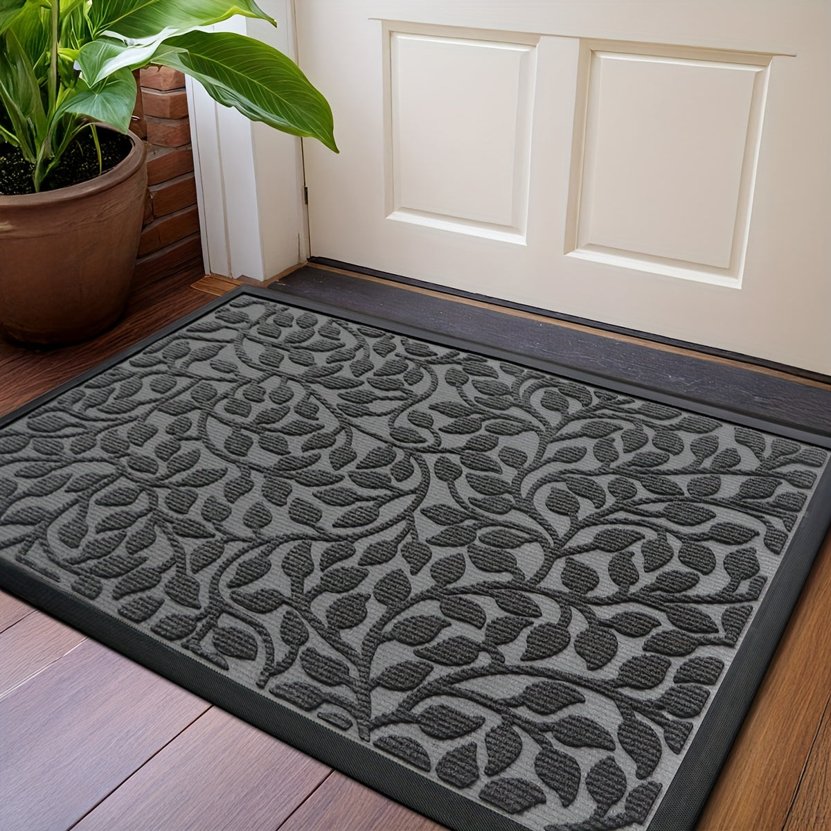 WelcomeMat - Alfombra de entrada extrarresistente para hogares con mucho movimiento y todas las estaciones | elesira