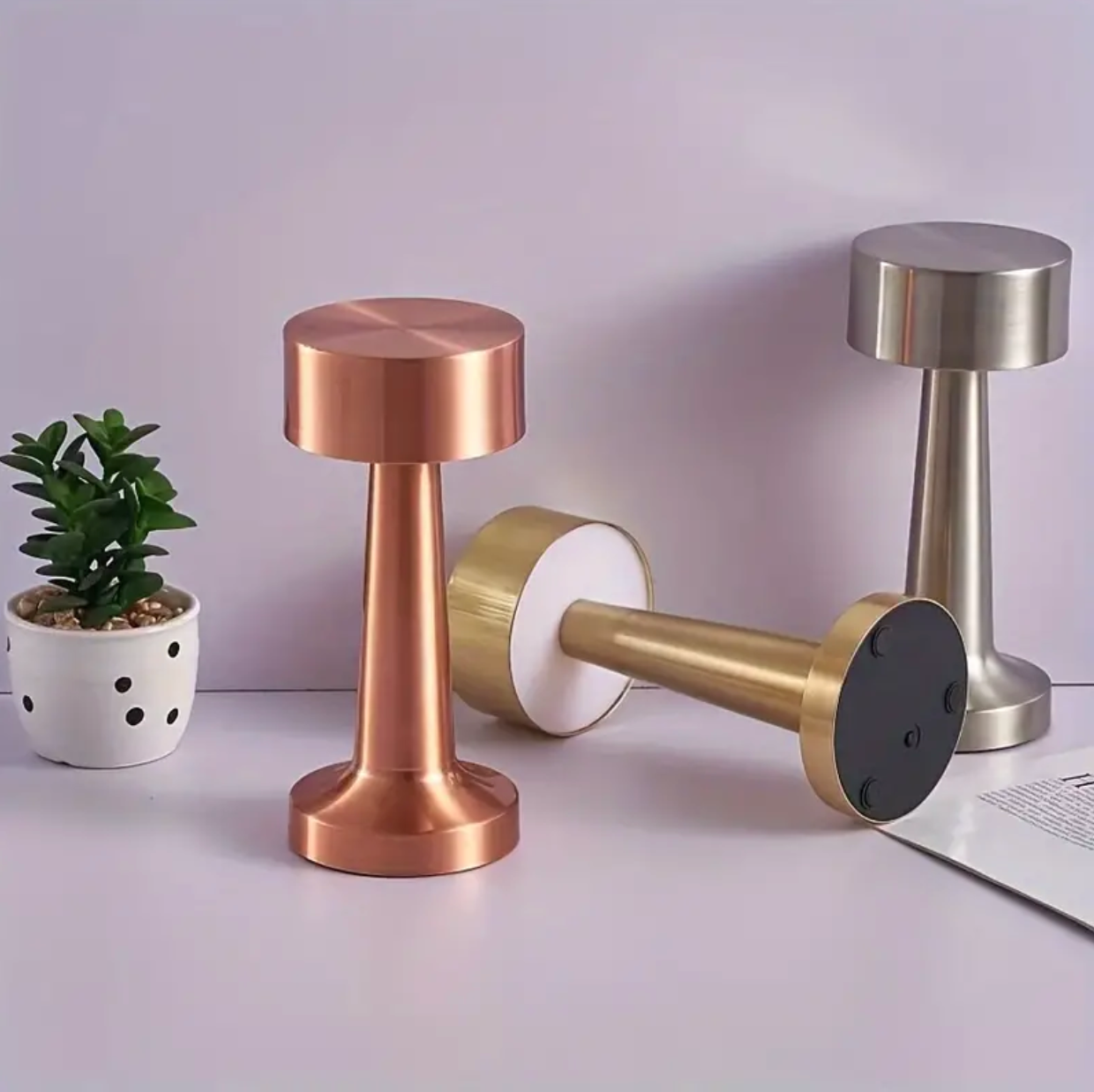Wireless Dimmable LED Rechargeable Table Lamp ModernArt – Contemporary Touch Control - Living Room - Reading Lamp - Bedside Lamp | elesira