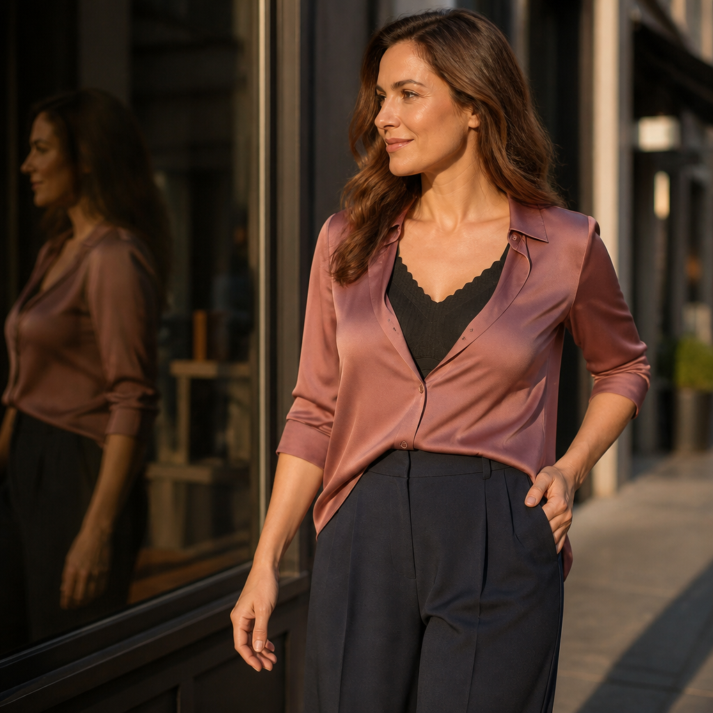 VeloFlex – Termisk, sømløs modellerende camisole med integreret blonde-bh | elesira