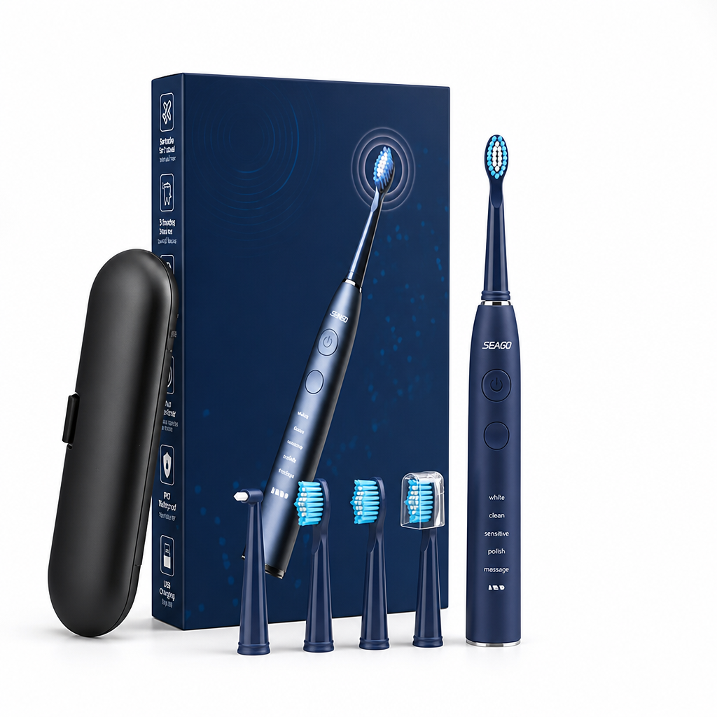 Sonic Rechargeable Electric Toothbrush (Long Battery Life) | elesira