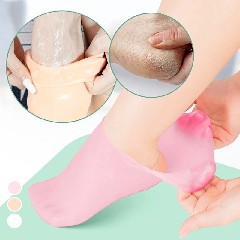 Chaussettes en silicone VeluxeSilk | Profitez d’une douceur toute la journée et dites adieu aux douleurs aux pieds | elesira