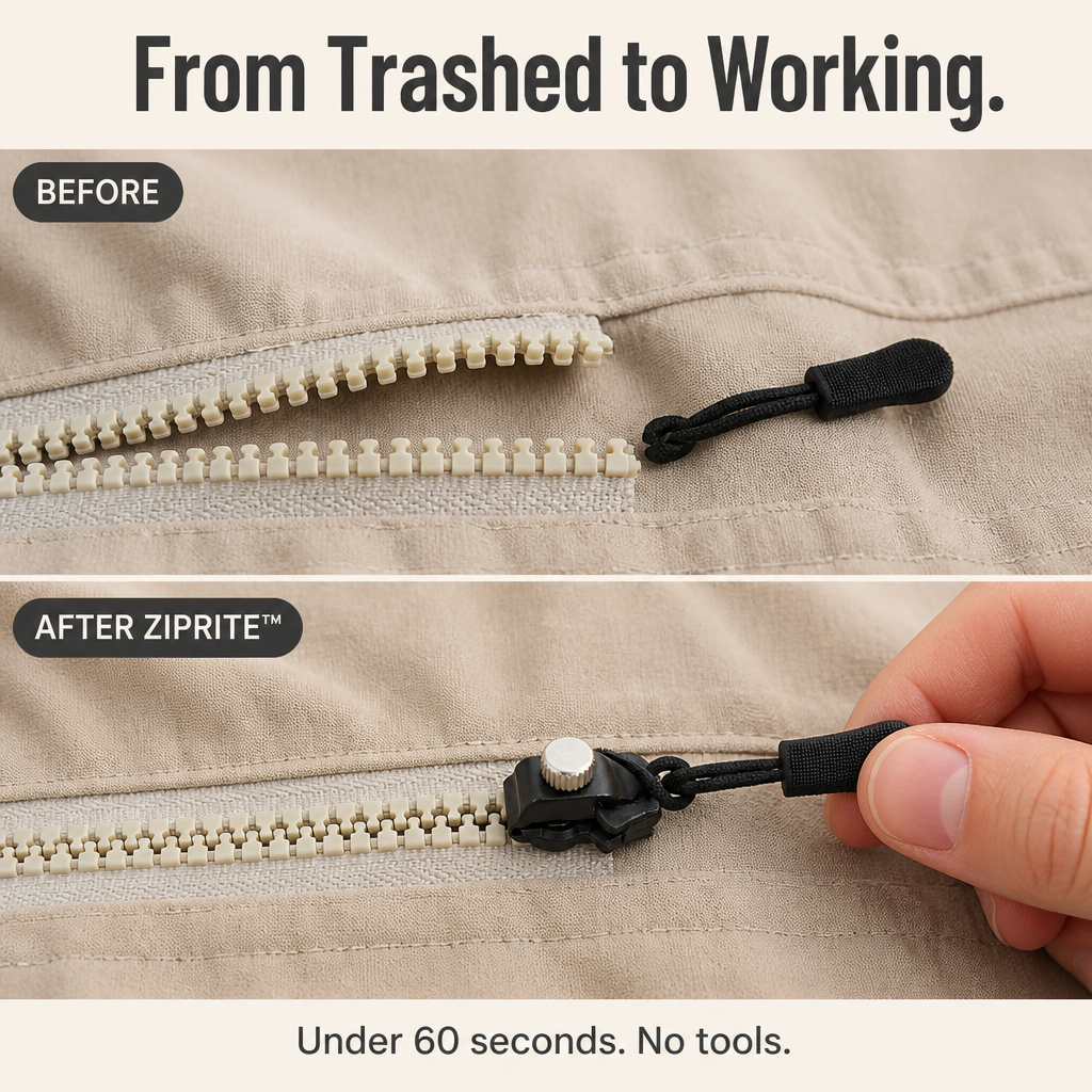 ZipRite | Revive Any Snapped Zipper Instantly in 10 Seconds | elesira