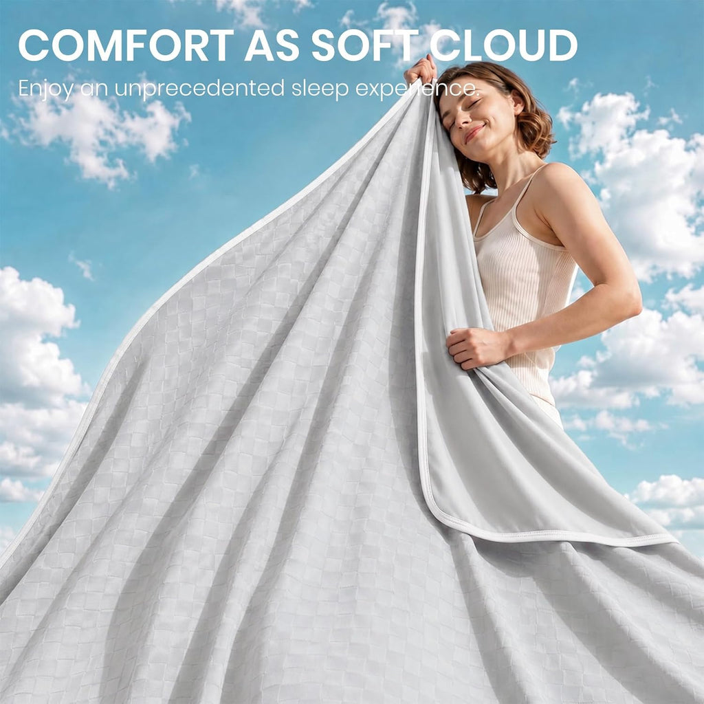 Chill Comfort Kühldecke mit leichtem, weichem Stoff für Menschen, denen nachts warm ist – Elesira