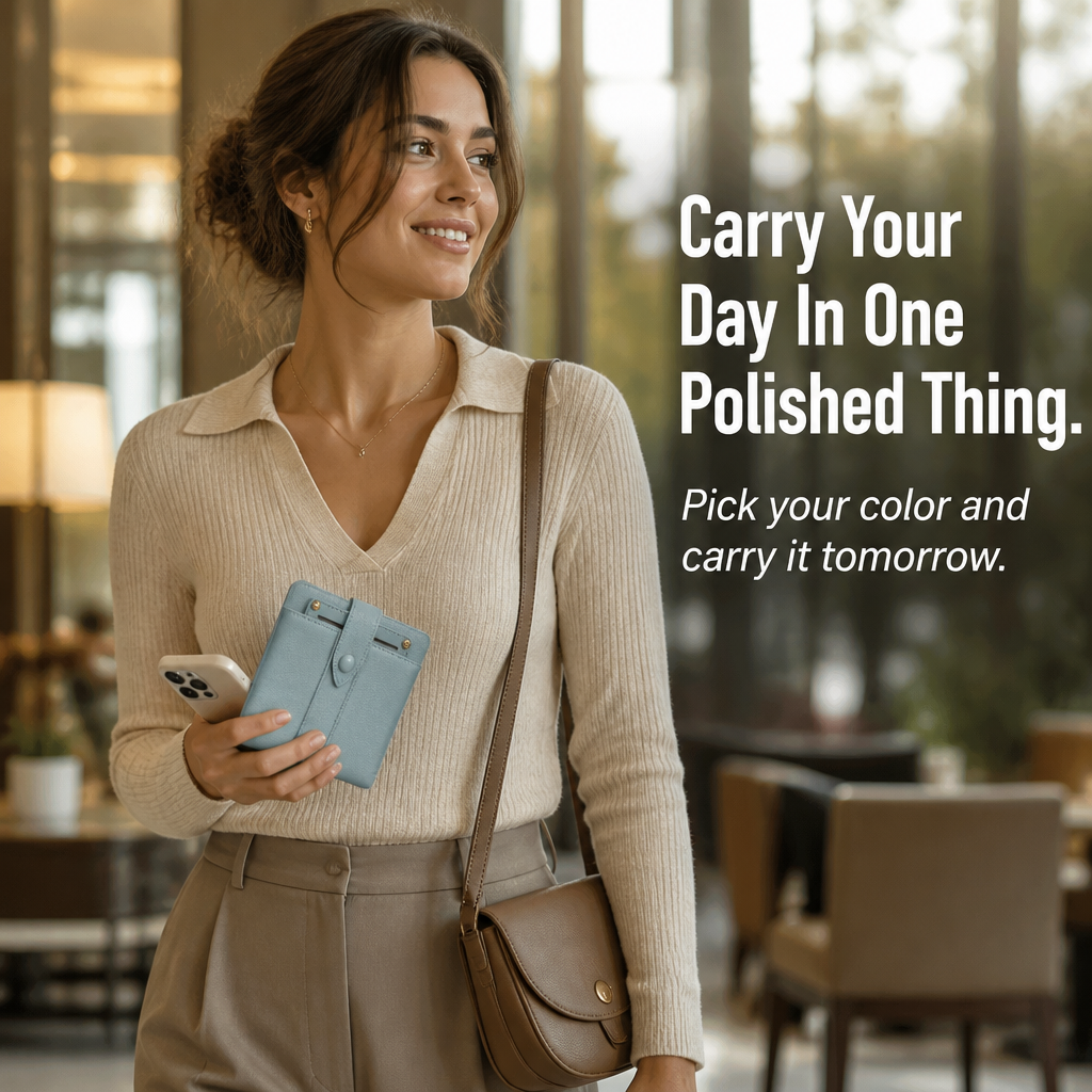 VeroLuxe | Holds 15 Cards Without Adding Bulk to Your Tiniest Bag | elesira