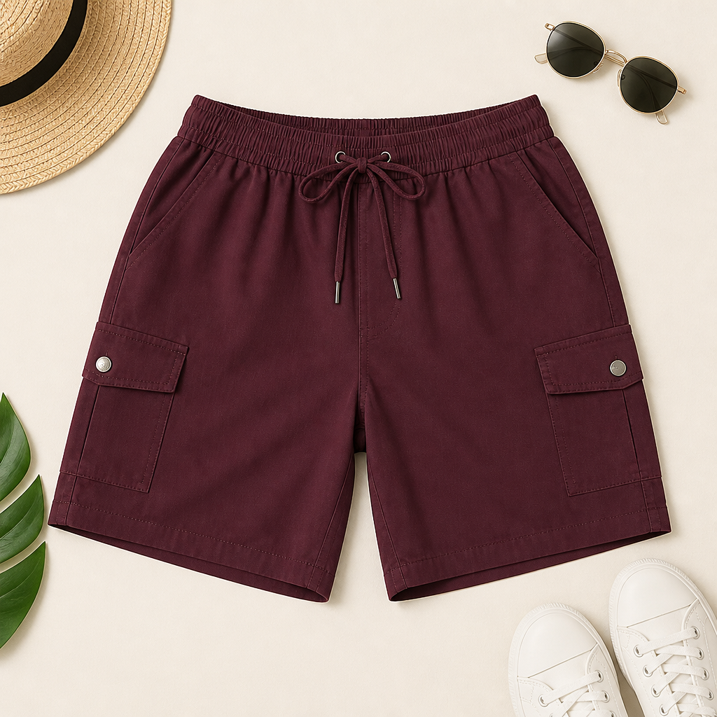 VentureLux – Bermuda-Cargoshorts mit UPF 50 und schnelltrocknendem Stoff | elesira