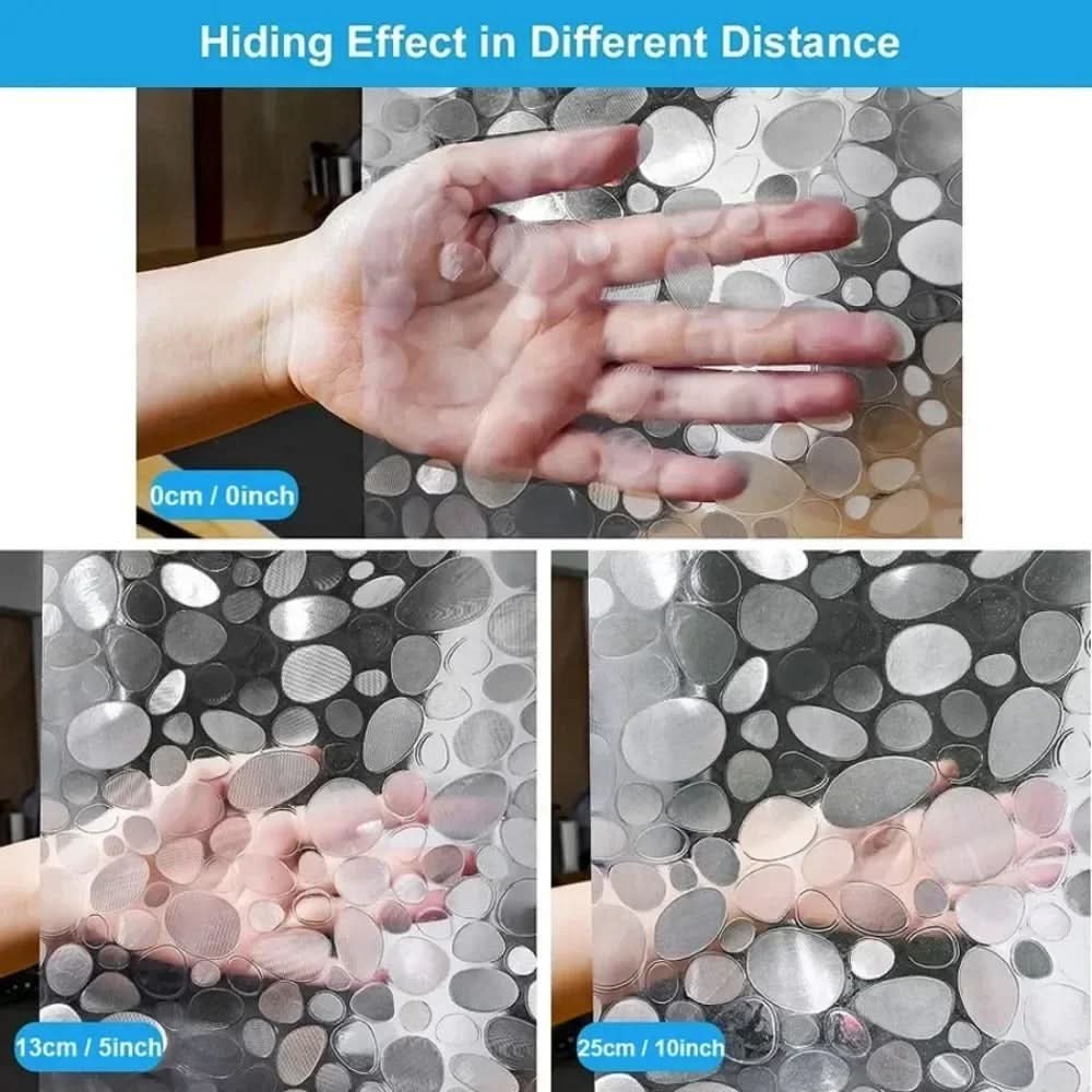 Rideau de douche étanche à motif galets – design transparent | elesira