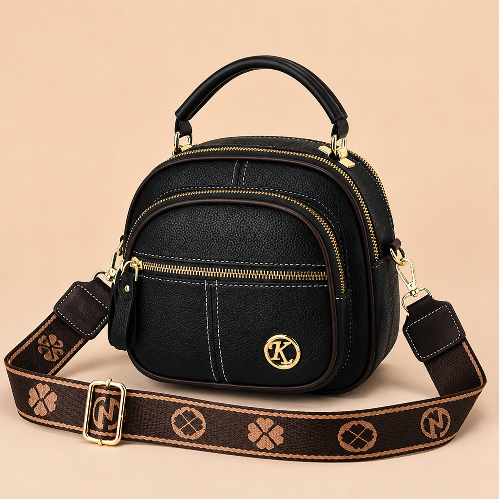 VieraBelle – Borsa compatta a tracolla con tracolla dall'elegante motivo audace | elesira