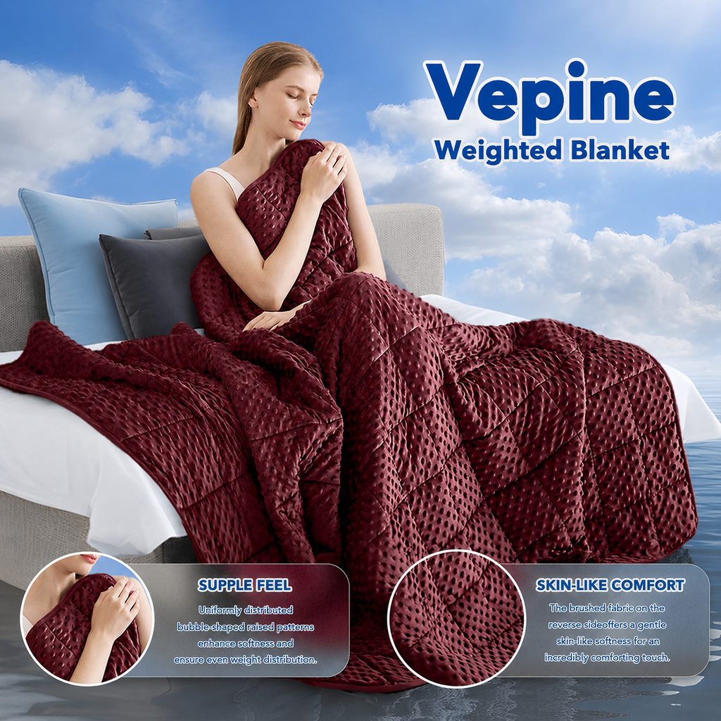 Dots Signature-vægtæppe med kølende mikrofiber til komfort året rundt – Elesira