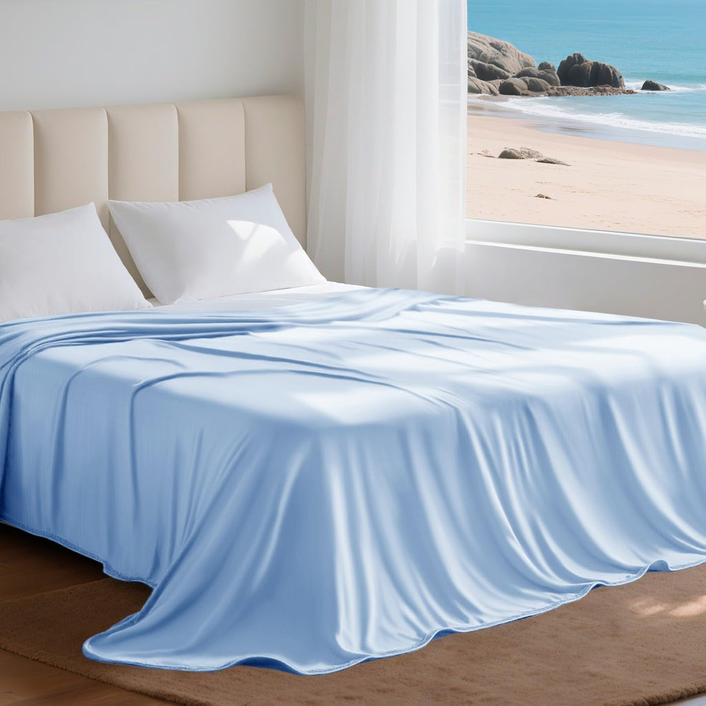 Cool Comfort Queen Cooling Blanket With Q Max Over 0.4 Fabric For Hot Sleepers - Elesira