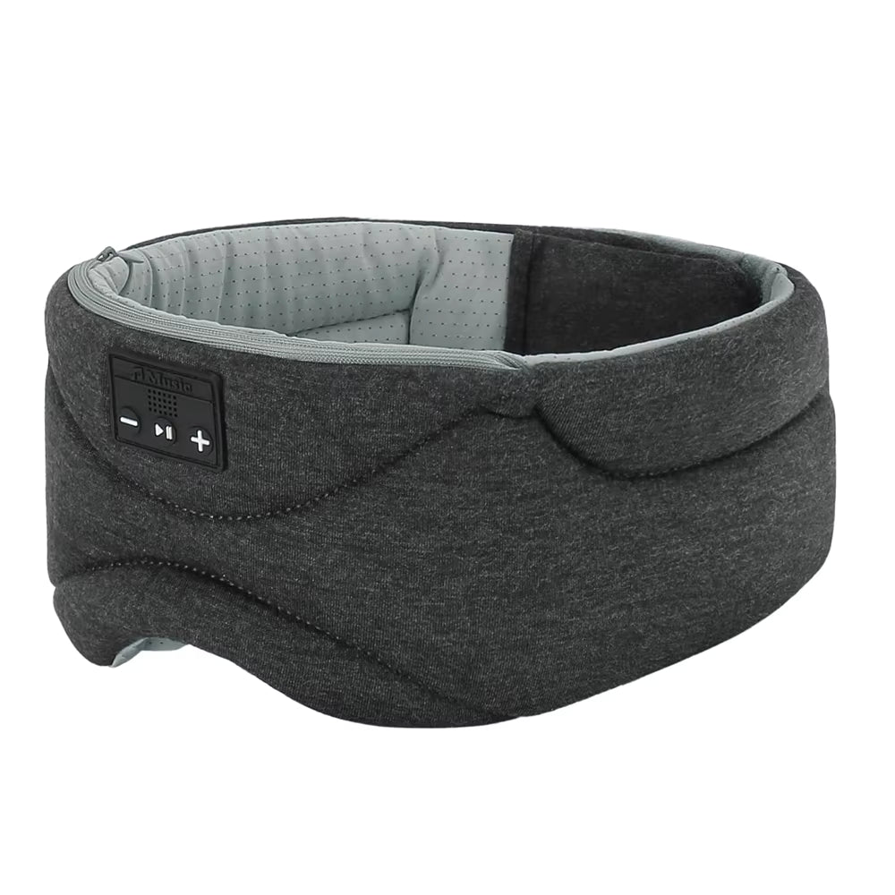 ComfortZone Bluetooth Sleep Mask With 100% Light Block And Soft Speakers For Side Sleepers - Elesira