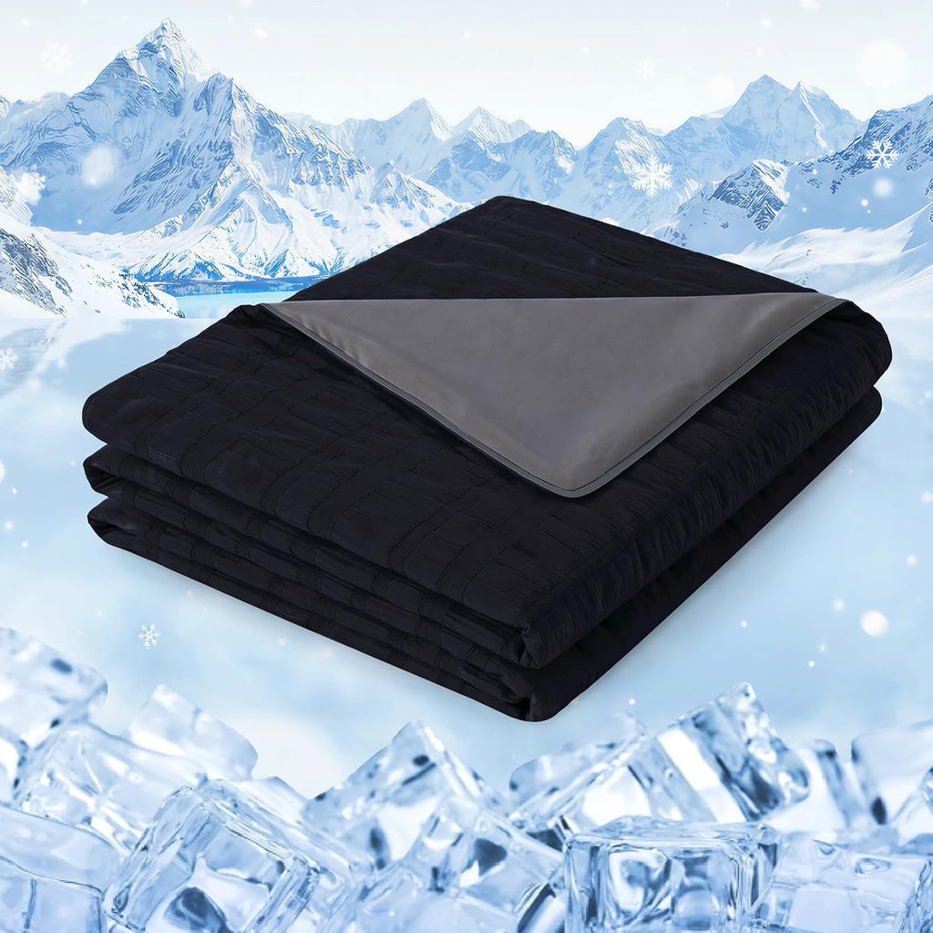 Cozy Comfort Cooling Blanket With Double Sided Design For Hot Sleepers - Elesira