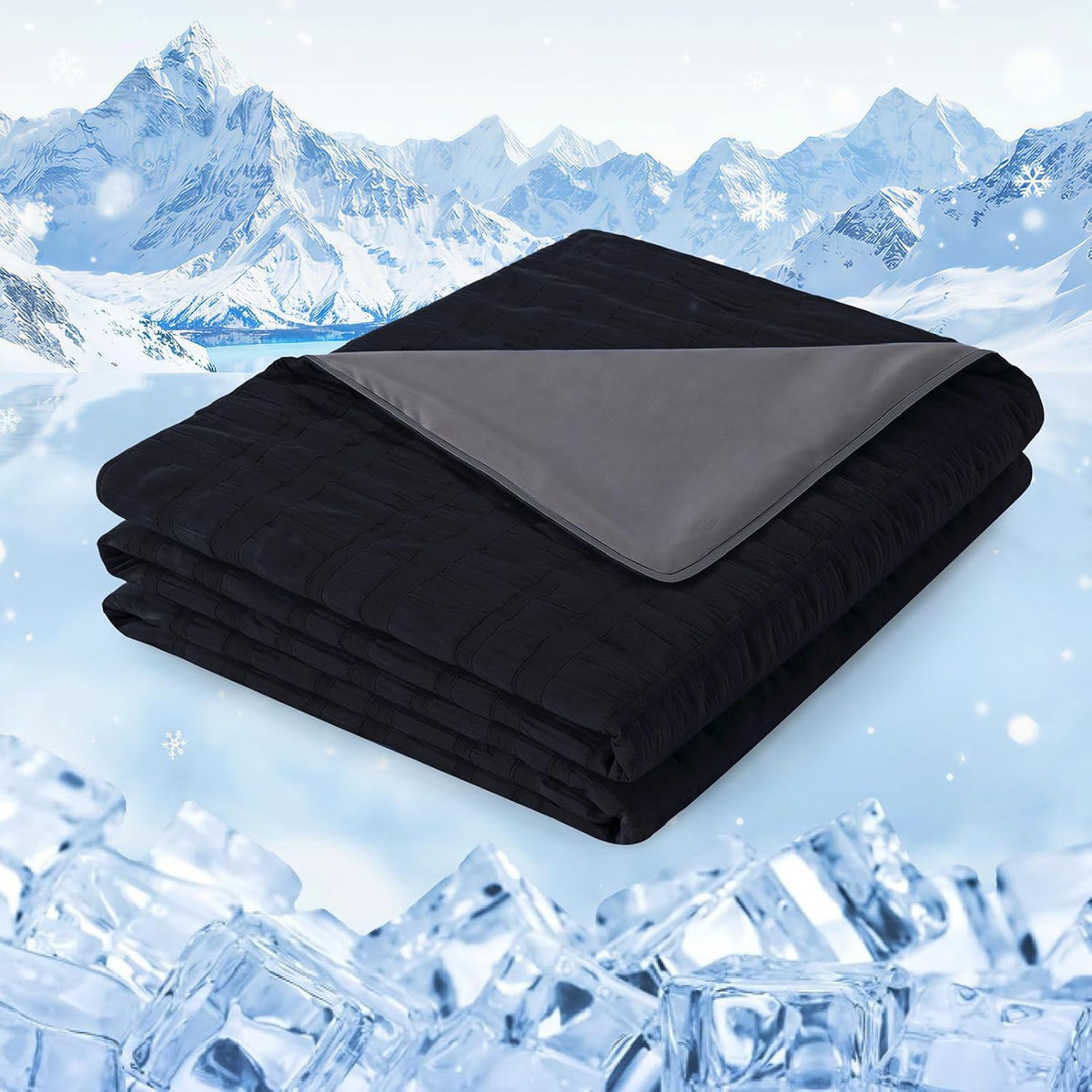 Cozy Comfort Cooling Blanket With Double Sided Design For Hot Sleepers - Elesira