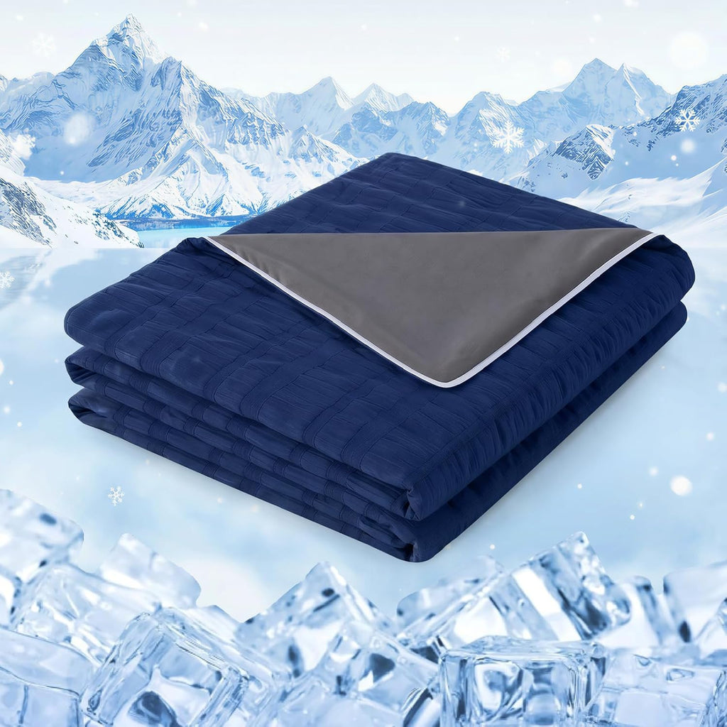 Cozy Comfort Cooling Blanket With Double Sided Design For Hot Sleepers - Elesira