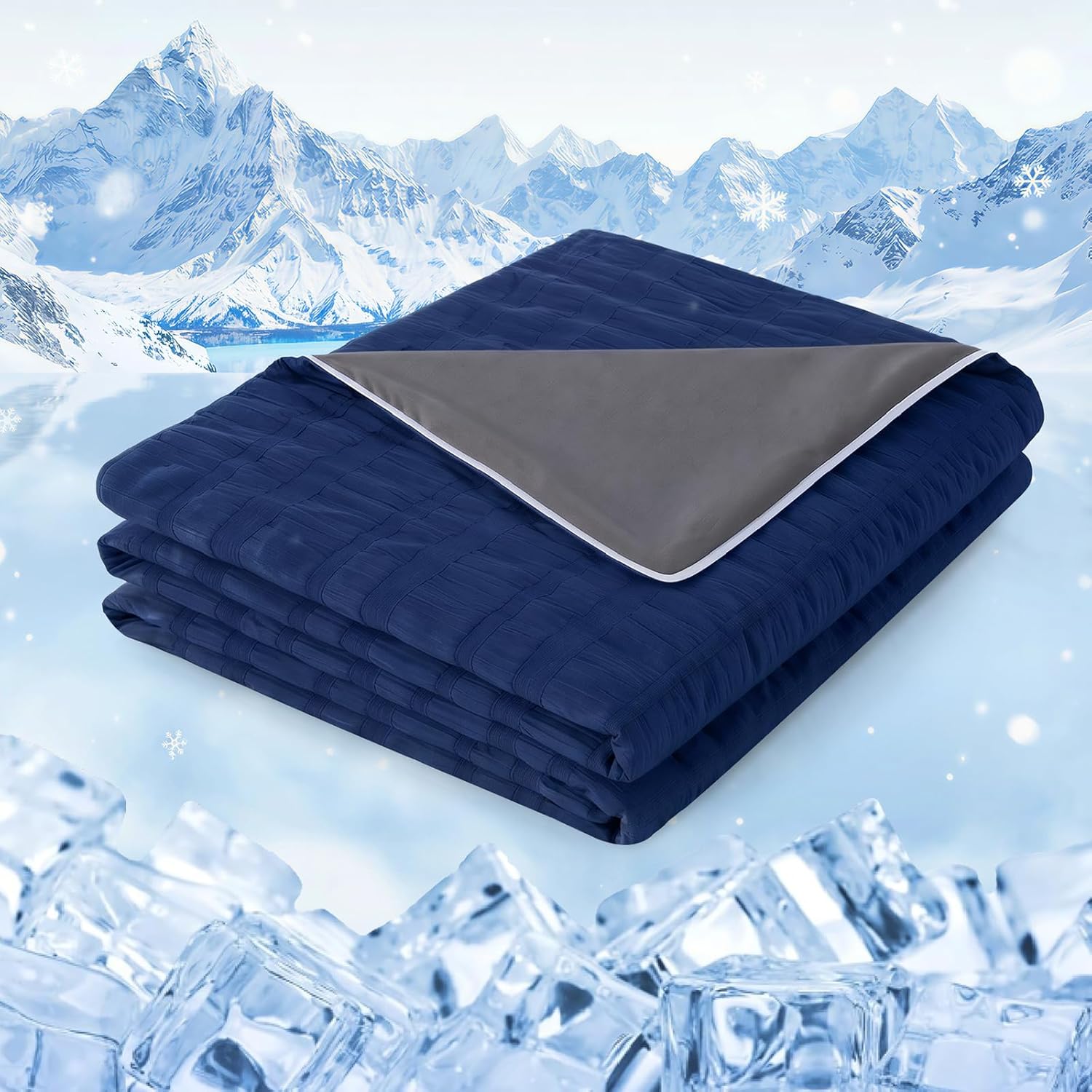 Cozy Comfort Cooling Blanket With Double Sided Design For Hot Sleepers - Elesira