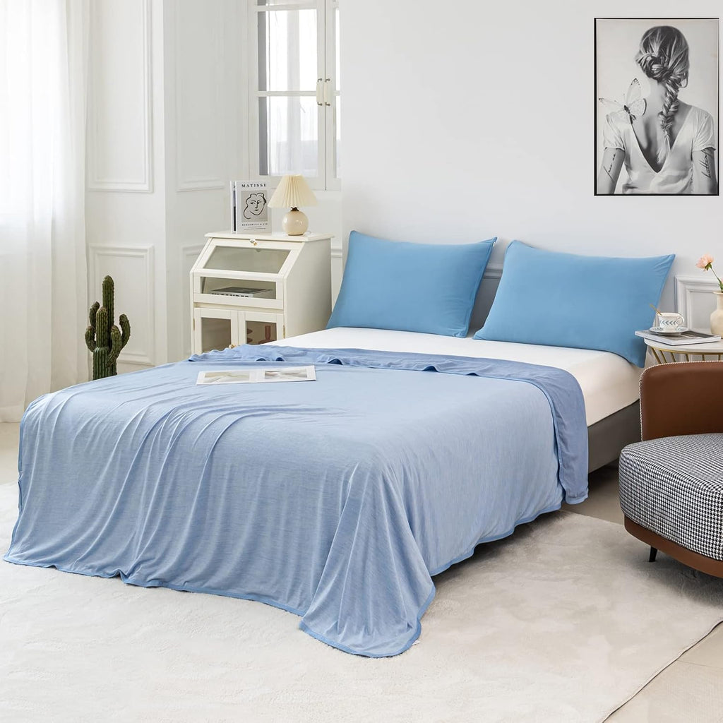 Cozy Comfort Cooling Blanket With Q-Max 0.4 Tech For Hot Sleepers - Elesira