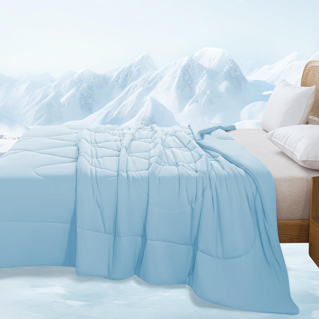 Cozy Comfort vendbart, kølende tæppe til nattesved, åndbart – Elesira