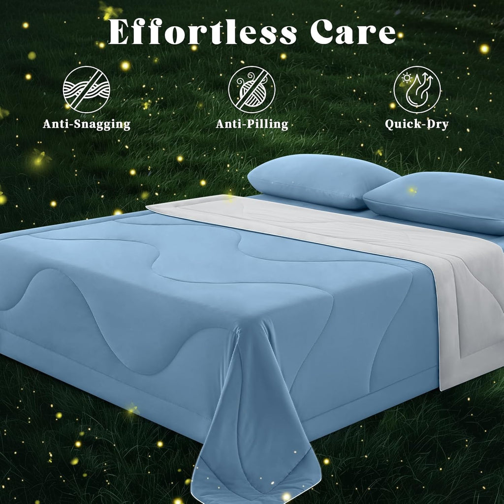 Cooling Comforter Double-Sided Ice Fabric For Hot Sleepers - Elesira