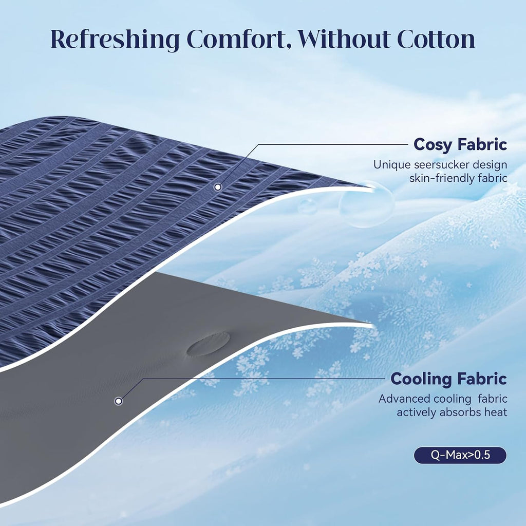 Cozy Comfort Cooling Blanket With Double Sided Design For Hot Sleepers - Elesira