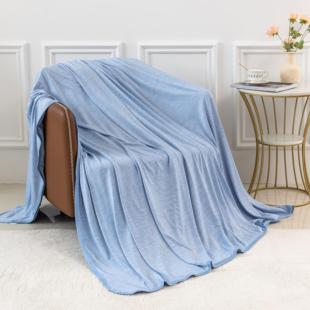 Cozy Comfort Cooling Blanket With Q-Max 0.4 Tech For Hot Sleepers - Elesira