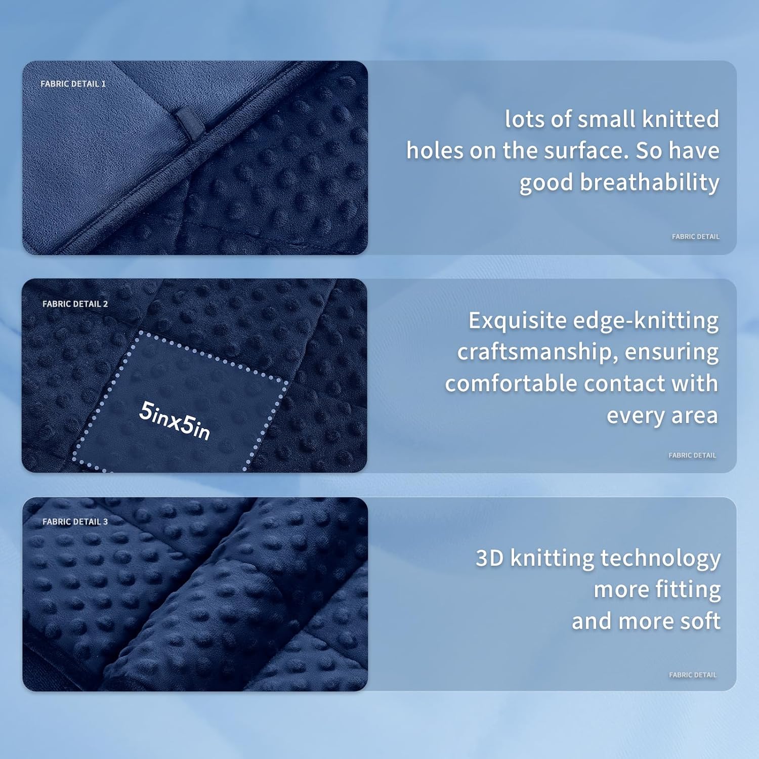 Dots Signature-vægtæppe med kølende mikrofiber til komfort året rundt – Elesira