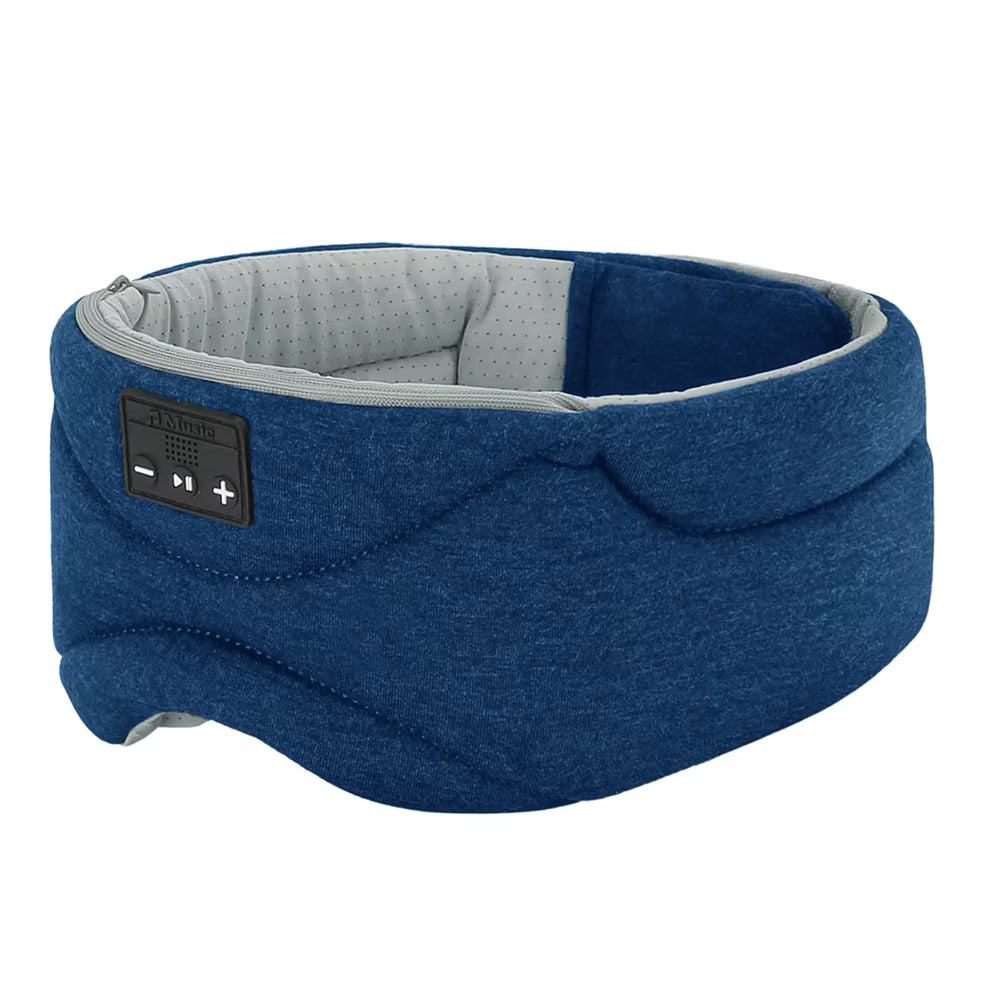 ComfortZone Bluetooth Sleep Mask With 100% Light Block And Soft Speakers For Side Sleepers - Elesira