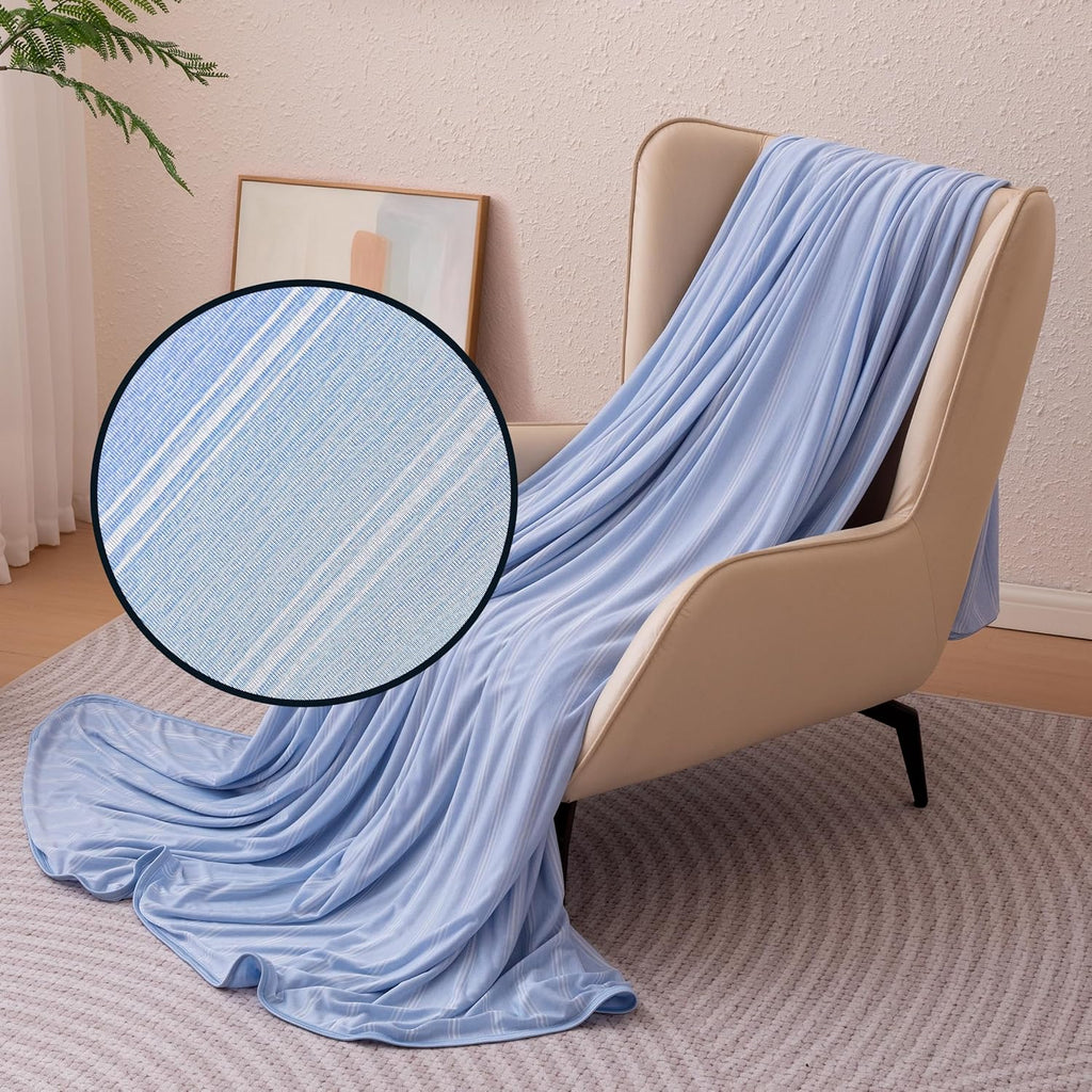 Cooling Comfort Reversible Blanket For Hot Sleepers, Soft Lightweight Throw For Bed And Couch - Elesira