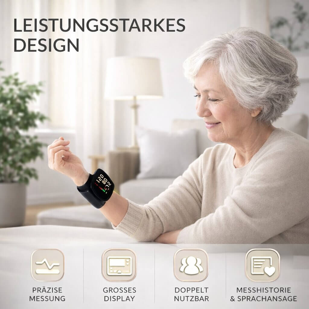Bloeddrukmeter voor de pols - Oplaadbaar digitaal apparaat | elesira