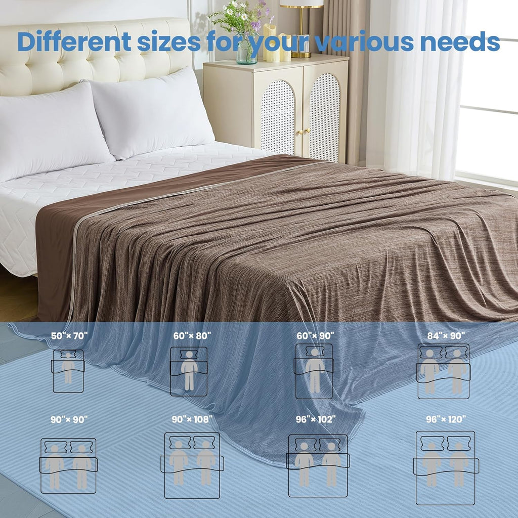 Cooling Blanket Lightweight Summer Comfort For Hot Sleepers And Night Sweats On Bed - Elesira